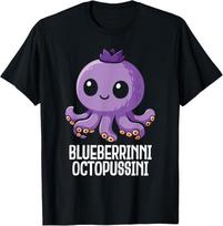 Blueberrinni Octopussini Italian Brainrot Funny Meme Unisex T-Shirt 4XL pink
