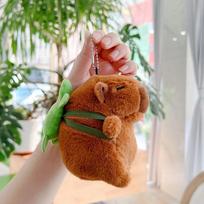 Mielas Kapibaros Pliušinis Raktų Pakabukas Kuprinės Pakabukas Žaislas Automobilio Raktų Pakabukas Dekoravimo Aksesuarai Kawaii Iškamša Lėlė Vaikų Gimtadienio Dovana brown