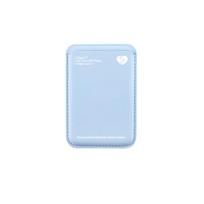 Heart Logo MagSafe Card Wallet (Baby Blue) white