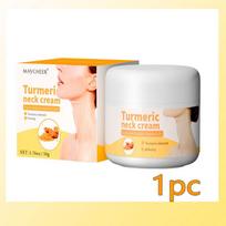 Turmeric Neck Cream Remove Wrinkle Anti-Aging Firming Whitening Moisturizing Nourishing Smooth Tighten Skin Care Beauty Health beige