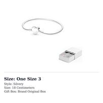 Pandora 925 Sterling Silver Bracelets Women's 599206C00 One Size 3 white