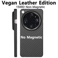 for OPPO Find X9 Ultra Vegan Leather Edition Case Aramid Carbon Fiber Case Magnetic MagSafe Ultra thin Lightweight Cover Vegan Leather Ver&OPPO Find X9 Ultra black
