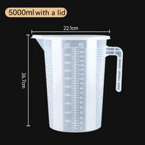 Plastikinis graduotas matavimo puodelis Didelės talpos skaidrus maišymo puodelis Virtuvės kepimas 1000ml gray