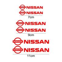 6 VNT. Automobilio Stabdžių Suportų Vinilinės Lipdukai Ratų Lipdukai Nissan Qashqai Leaf Juke Patrol Micra X Trail Tiida Navara Nismo Note Y6Y red
