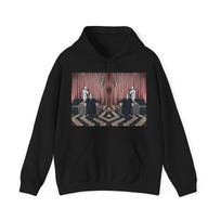 David Lynch Twin Peaks Grafinis meno spaudinys Ilgomis rankovėmis Unisex Heavy Blend su gobtuvu džemperis S gray