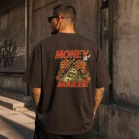 Pinigų Kūrėjo Grafinis Marškinėlis, Vintažinis Sėkmės Motyvacinis Streetwear Marškinėlis 140 brown