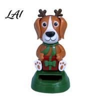 Solar Swing Figures for Cars Powered Creative Dashboard Ornament Dancing Car Christmas Cartoon Figure Funny Snowman Desk Decor Auto Interior E