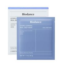 BIODANCE Hydro Cera-nol Real Deep Mask Soothing Moisturizing 34g 4 sheets Facial Sheet Mask K-Beauty gray
