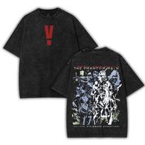 Metal Gear Solid V The Phantom Pain Tshirt 2 Sided Cotton unisex graphic 2XL gray