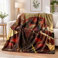 Warhammer 40K Flannel Throw Blanket Soft Warm Cozy For Sofa Bed Indoor Home Bedroom Use 80cmx120cm black
