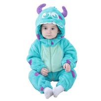 Boys Girls Costume Cute Animal Onesie Halloween Cosplay Outfit Festival Party Jumpsuit Kigurumis Winter Warm Clothes 12M(12-17 Months) blue