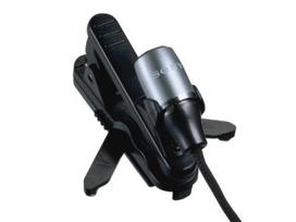 Sony Condenser with Holder Microphone, Mono/Business Use, Clip, ECM-C115 juoda