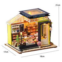 DIY Mini Dollhouse Wooden Small House 3D Puzzle Assemble Building Model Home Bedroom Decoration With Furniture Doll House Gifts