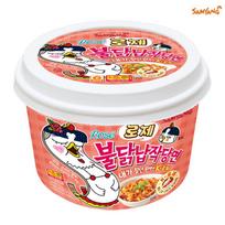 Samyang Rosé karšto vištienos skonio plokščias stiklinis makaronas puodelyje 169,4 g (3 Parinktys) 1pc brown