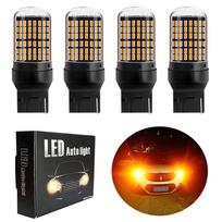 Aokyoung T20 LED Posūkio signalas T20 LED, Vieno gintaro spalvos, Oranžinis, Gnybtinis pagrindas, 7440 W21W, T20 Single 7440 W21W oranžinė