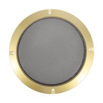 X AUTOHAUX Garsiakalbio grotelės Garso garsiakalbio dangtelis Tinklelis Žemų dažnių garsiakalbio grotelės Blizgus Rago apsauga 16,5 cm Aukso spalvos beige