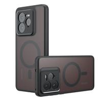 For Realme GT 7 6 Pro Case Matte Magsafe Drop-proof Built-in Airbag Corner Non-yellowing Material Soft Cover Pc&Realme GT 7 Pro gray