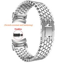 Nerūdijančio plieno dirželis Samsung Galaxy Watch 8 Classic 46mm 40mm 44mm Metalinis laikrodžio apyrankės dirželis Correa For Galaxy Ultra 2025 Watch 7/6/5/4 Band Galaxy Watch 4 Classic sidabras