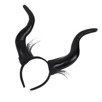 Cosplay Devil Horn Hairband Animal Ear Dress Up Costume Headband Gothic Headband black