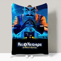 Žaidimo Hello N-Neighbor 2 pledas Lengvas Skirtas bendrabučiams, trumpam miegui, svetainei, biurui, sofai, visų sezonų 40x50in blue