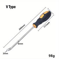 UV Type Screwdrivers Nail Puller Nail Driver Pry Tools Nail Remover 260mm for Home Repair Tools Workshop Hand Manual Tools Black gray
