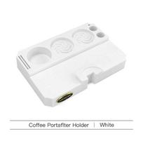 Coffee Tamping Station Stand Portafilter Holder Mat 51MM 54MM 58MM ABS For Delonghi Breville Espresso Accessories Barista Tools white
