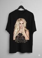 Unisex Adult Casual Music Britney Spears Piece Of Me Graphic T-Shir... L beige