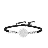 LIKGREAT Hecate Goddess Bracelet Witchcraft Protection Charm Chain Wiccan Witchy Pagan Gift for Women Stainless Steel Jewelry white