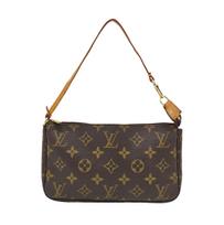 [Pre-Owned] Pochette Monogram Zip Closure PVC Handbag - Good #WXVRXQ ONE SIZE