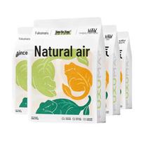 Fukumaru Tofu Cat Litter, Dust-Free Deodorizing, Original Corn/Green Tea Flavor, 2.5kg (4 Bags) white