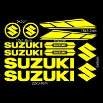 HECQ4 Motociklo dekoratyvinis lipdukas Suzuki angliško raidės logotipui Atsparus vandeniui atspindintis lipdukas Bakelio logotipų rinkinys Šalmo emblema Vinilo rinkinys