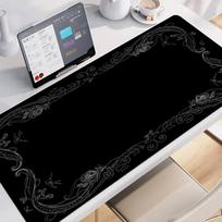 pc Multisize Black Border Desk Mat Large Gaming Art Mouse Pad Nonslip Laptop Tablet Mousepad XXL Mat Mini PC Playmat Rug Pads 400x800x2MM white