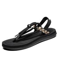 Summer couple new sandals casual flip-flops beach cool slippers 45 juoda