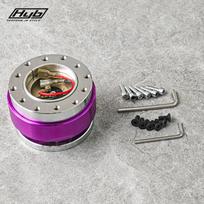 JDM Racing Steering Wheel Quick Release Universal PCD 70MM 74MM Steering Wheel Snap Off Hub Adapter Boss Kit violetinė