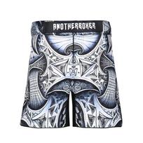 Viking Totem MMA Shorts Boxing Fitness Training Combat Sports Gym Workout 3XL gray