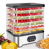 2026 Model 8-Layer Food Dehydrator with 3-Speed Temperature Control for Household Use gray
