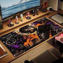 Travis Scott Color Mouse Pad Large Gaming Table Cushion Non-slip Laptop Tablet Big Mousepad XXL Mat Mini PC Playmat With Lock edge 30cmx60cm(11.8x23.6inch) brown