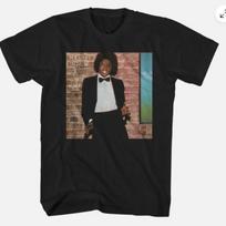 Michael Jackson Off The Wall Mens Music Classic Band T-Shirt Black 130 gray