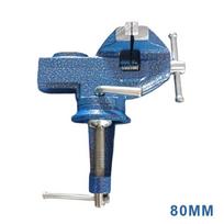 Professional Table Vise , 360° Rotation Work Clamp-On Vise, Versatile Use, Heavy Duty Construction For Woodworking, Metalworking A3