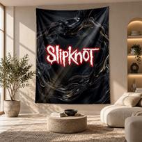 Decorative Tapestry,Slipknot Printed Wall Art, Lightweight Wall Hanging For Bedroom Background 100cmx150cm beige