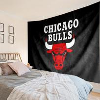 Chicago-Bulls Logo Tapestry, Unique Design Tapestry, Wall Decor for Bedroom,Livingroom, Playroom,Heartwarming Fan Holiday Gifts 180cmx230cm