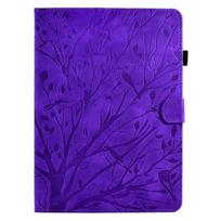 For Samsung Tab A8 Tablet Case 10 5 inch Emboss Tree Book Wallet Stand Cover For Funda Galaxy Tab A8 10.5 SM-X200 X205 X207 Case Tab A8 (10.5 inch) violetinė