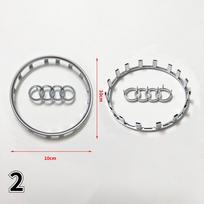 Automobilio vairo emblemos keitimas Dekoracija LOGOTIPAS Audi A3 A4 A5 A6 A7 A8 Q3 Q5 Q7