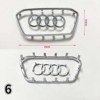 Automobilio vairo emblemos keitimas Dekoracija LOGOTIPAS Audi A3 A4 A5 A6 A7 A8 Q3 Q5 Q7