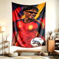 Lamine Yamal (5) Tapestry Suitable For Decorating Homes Dorms And Bedrooms Soft To The Touch And A Perfect Gift For Friends And Family 100cmx150cm