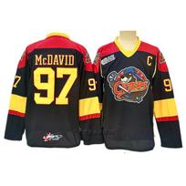 Mens Retro Embroidered Ice Hockey Jersey 97 McDavid Style Cotton Blend Practice Uniform Adult Players M Chest 48cm yellow