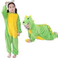 Cartoon Kigurumi For Children Kids' Animal Onesie Pyjamas Unicorn Cat Dinosaur Cow Halloween Carnival One-piece Costume Homewear 4T Height 80-100cm yellow