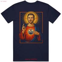 Mcjesus Connor Mcdavid Cool Idea V2 T Shirt Vintage Graphic Designer Clothes Streetwear Versatile Comfortable Breathable L brown