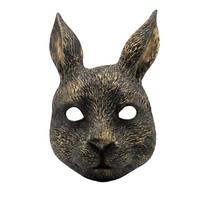 PU Rabbit Mask Full Face Halloween Mask Steampunk Bunny Masquerade Mask  Masquerade auksas