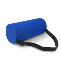 Cylindrical Memory Foam Lumbar Support Pillow Ergonomic Back Cushion for Car Office Chair Adjustable Waist Support mėlyna